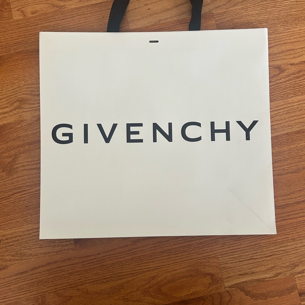 Givenchy White large shopping bag with Black Handles